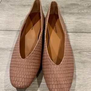 Lucky Brand faux snakeskin flats size 7 1/2